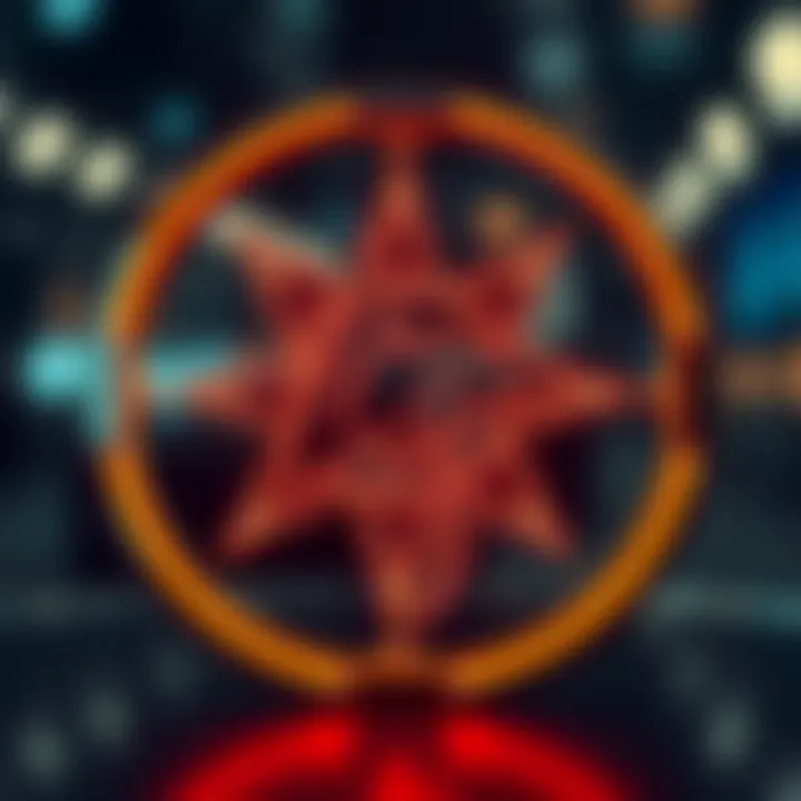 The Futuristic Aidoge Symbol Symbol of Aidoge cryptocurrency with futuristic design