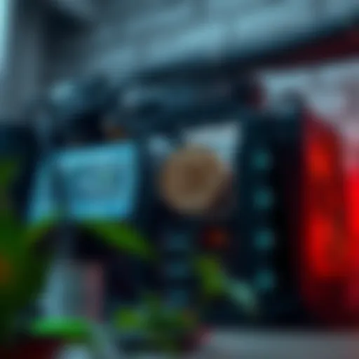 Visual representation of Aleo coin mining setup