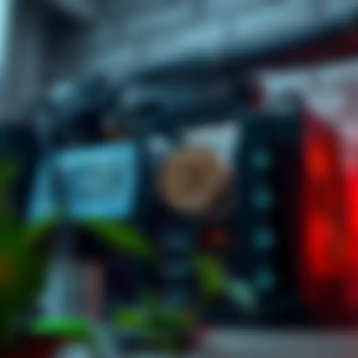 Visual representation of Aleo coin mining setup