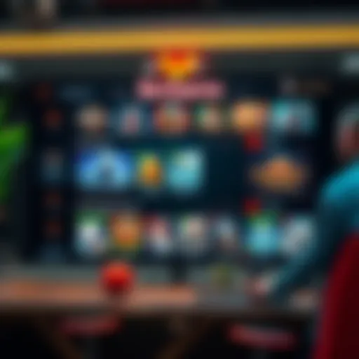 Overview of BCGame platform interface showcasing various games