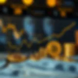 Graph showing the correlation between Bitcoin and USD