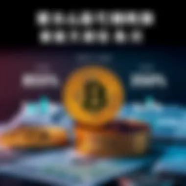 Statistical data infographic on investor attitudes towards BTC and USD