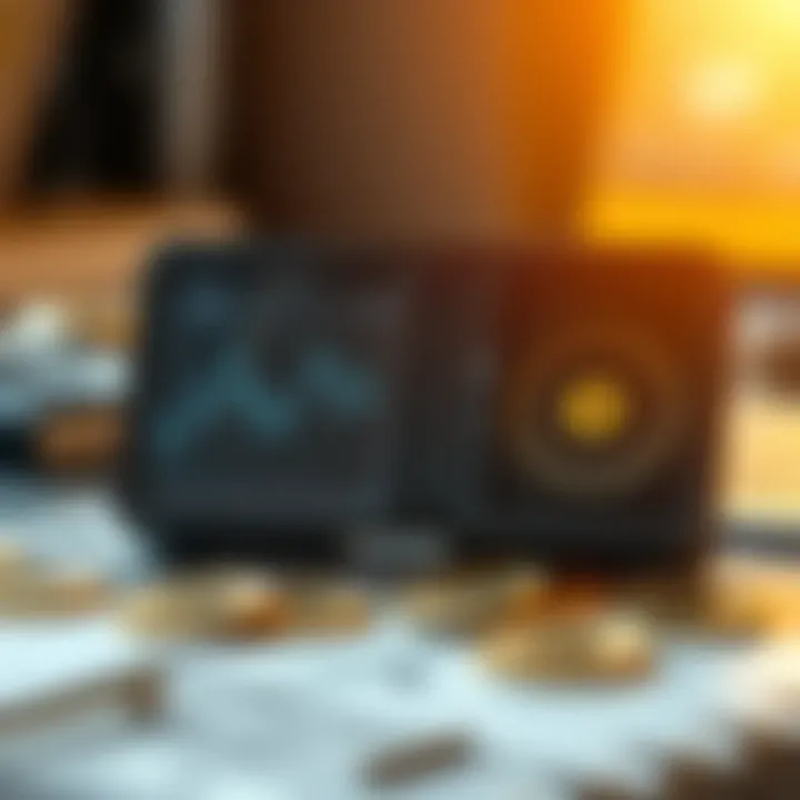 Early Bitcoin Wallet Interfaces An illustration depicting early Bitcoin wallet interfaces