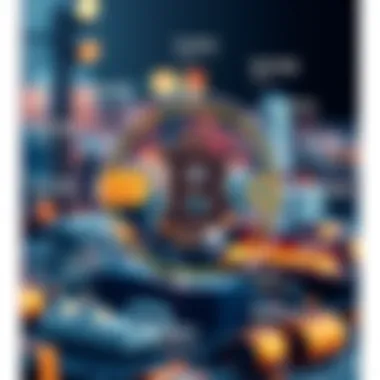 Blockchain in Various Industries An infographic depicting various industries adopting blockchain technology and its implications.