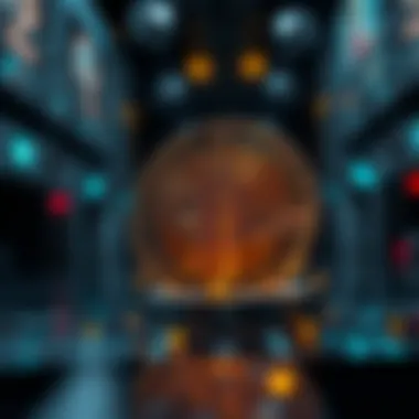 Illustration of blockchain technology supporting SFM coin