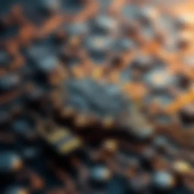 Conceptual illustration of blockchain technology