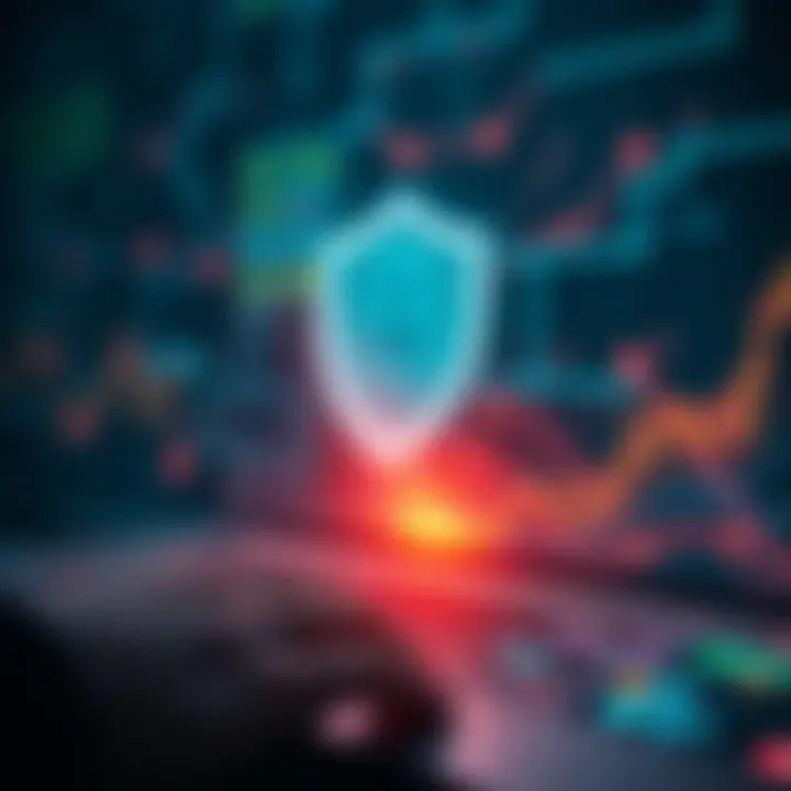 An illustration depicting secure internet access through VPN