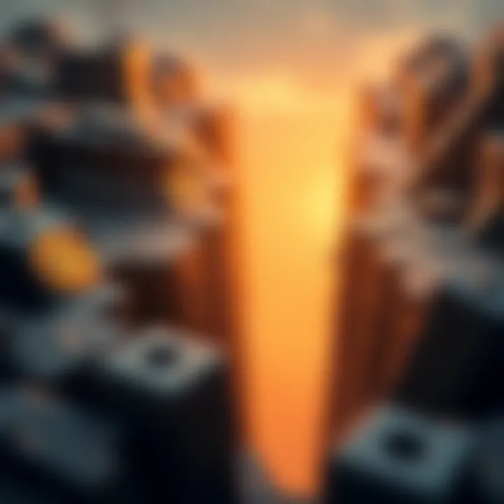 Visual representation of cryptocurrency market gap