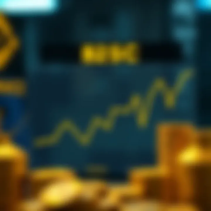 Chart showing cost efficiency in BSC transactions