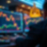 Visual representation of cryptocurrency trading