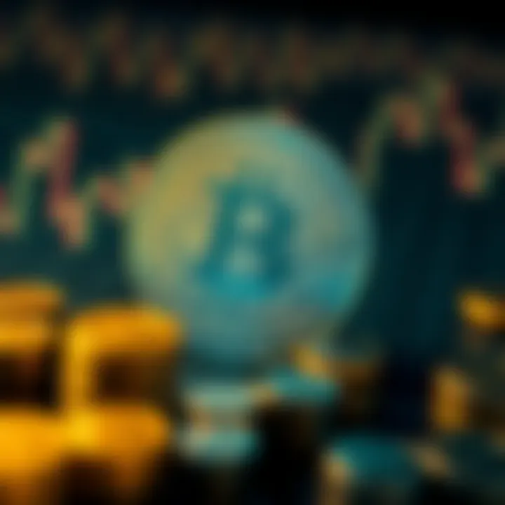 Conceptual representation of cryptocurrency market dynamics