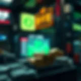 Currency exchange concept