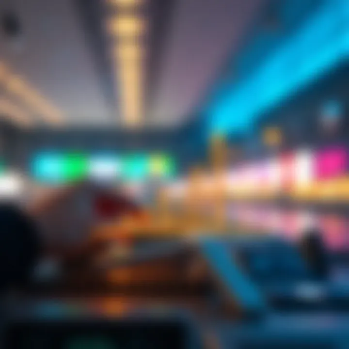 Graph illustrating the impact of technology on currency converters