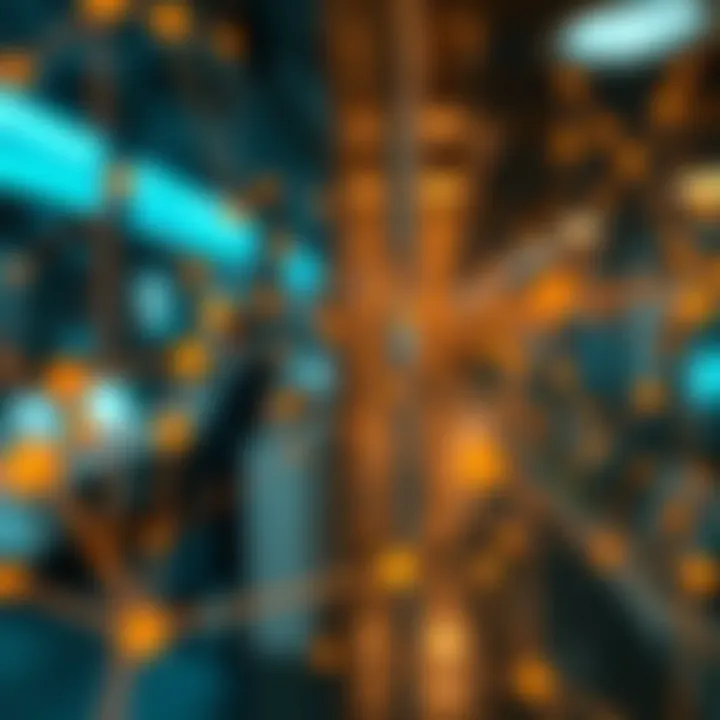 An abstract representation of visual connections in a digital world