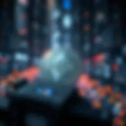 Conceptual representation of Lisk Coin in the blockchain ecosystem