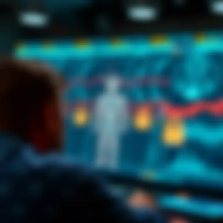 Representation of a man-in-the-middle attack concept