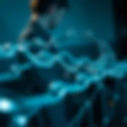 Visual representation of multi-chain technology in cryptocurrency