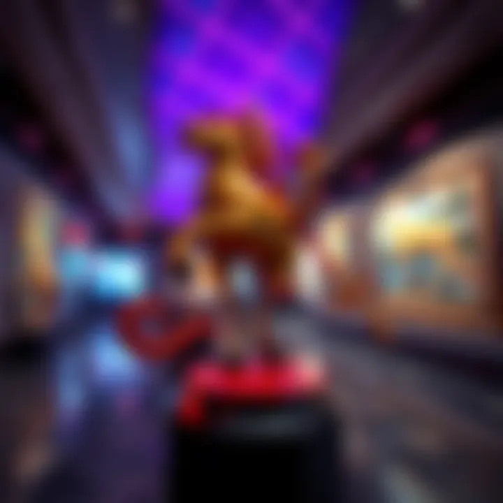 Artistic representation of NFTs in the art world