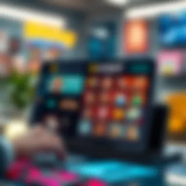 An interactive user interface for navigating NFT galleries