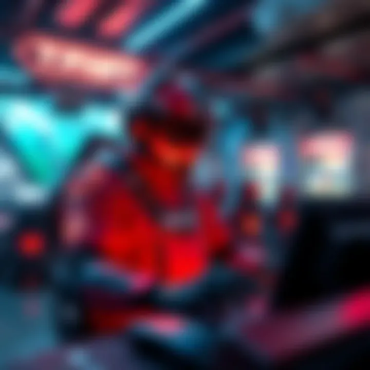 The Future of NFT Technology in Gaming Futuristic depiction of NFT technology in gaming