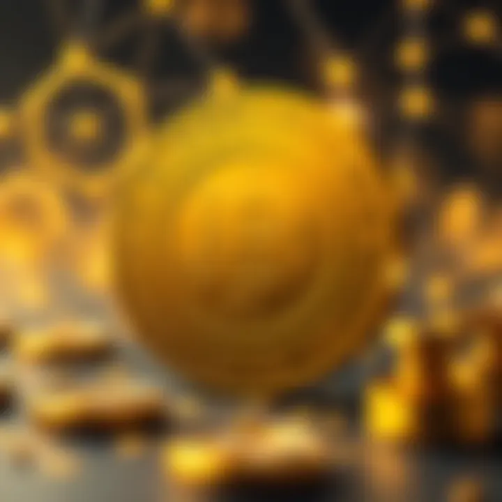 A graphic showing the blockchain technology behind Pi Coin