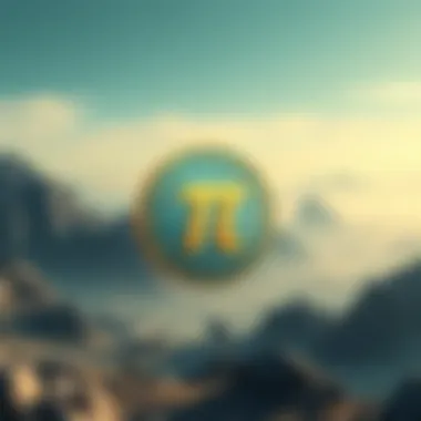 The Evolution of Pi Coin in Digital Finance A digital representation of Pi Coin in a futuristic landscape