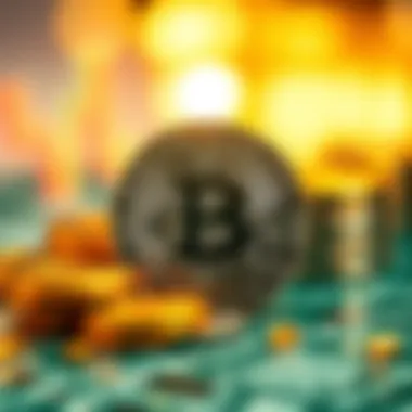 An illustration depicting Pi Coin's market position among other cryptocurrencies