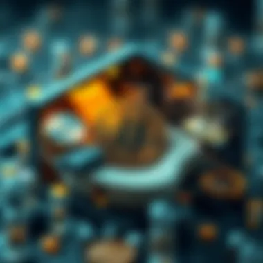 Conceptual representation of Room Network Coin in the blockchain ecosystem