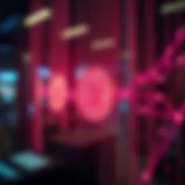 Visual representation of secure blockchain transactions