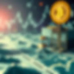 Conceptual illustration of decentralized finance ecosystem