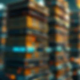 Conceptual illustration of blockchain technology