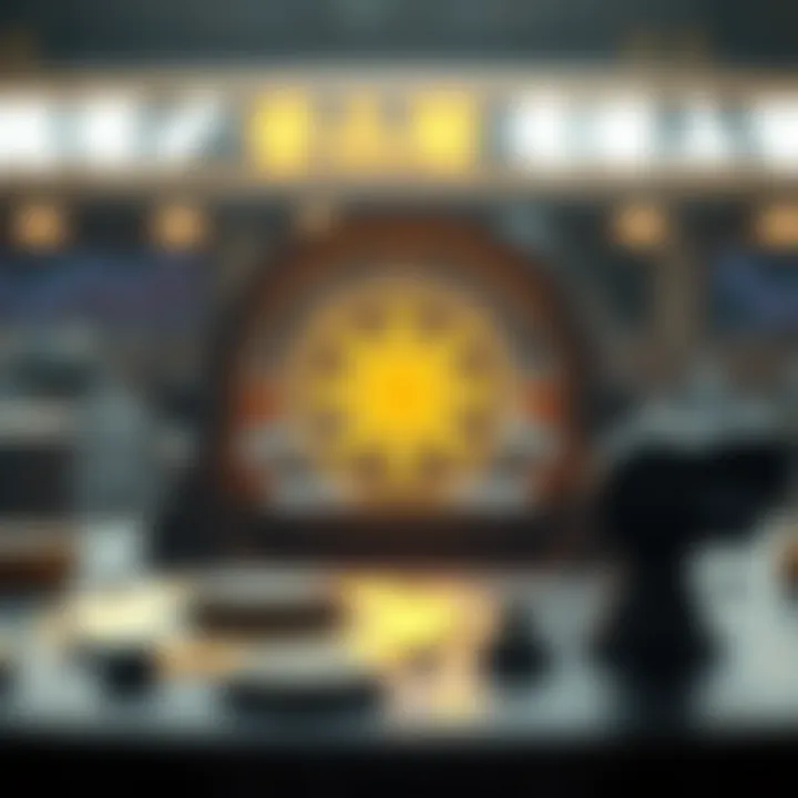 Visual representation of decentralized trading platform mechanics