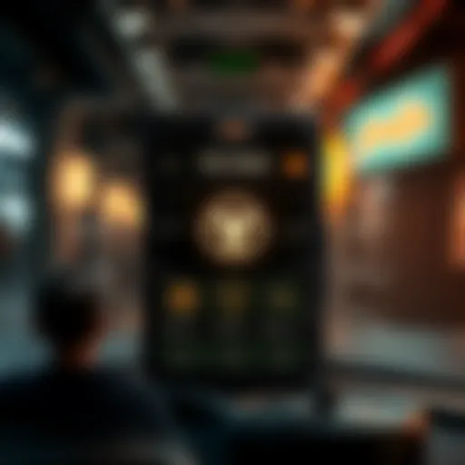 Illustration of the TON Wallet interface showcasing its features