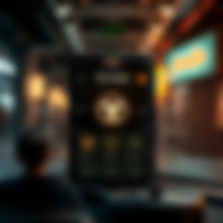 Illustration of the TON Wallet interface showcasing its features