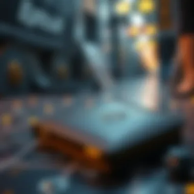 Conceptual representation of blockchain security in TON Wallet