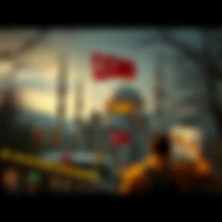 Visual representation of political factors influencing the Turkish economy