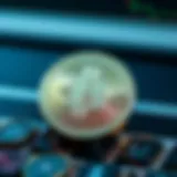 Illustration of Tether digital currency