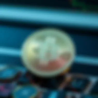 Illustration of Tether digital currency