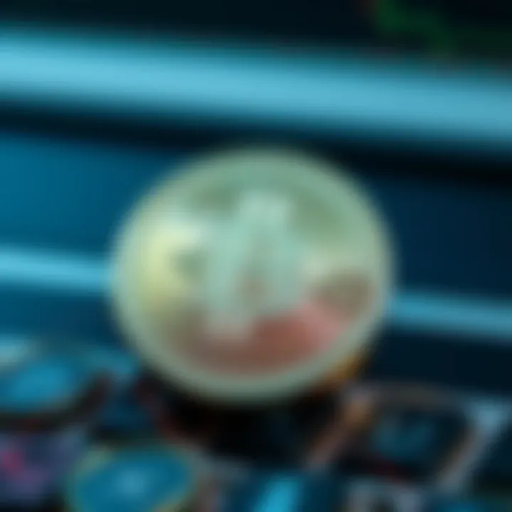 Illustration of Tether digital currency