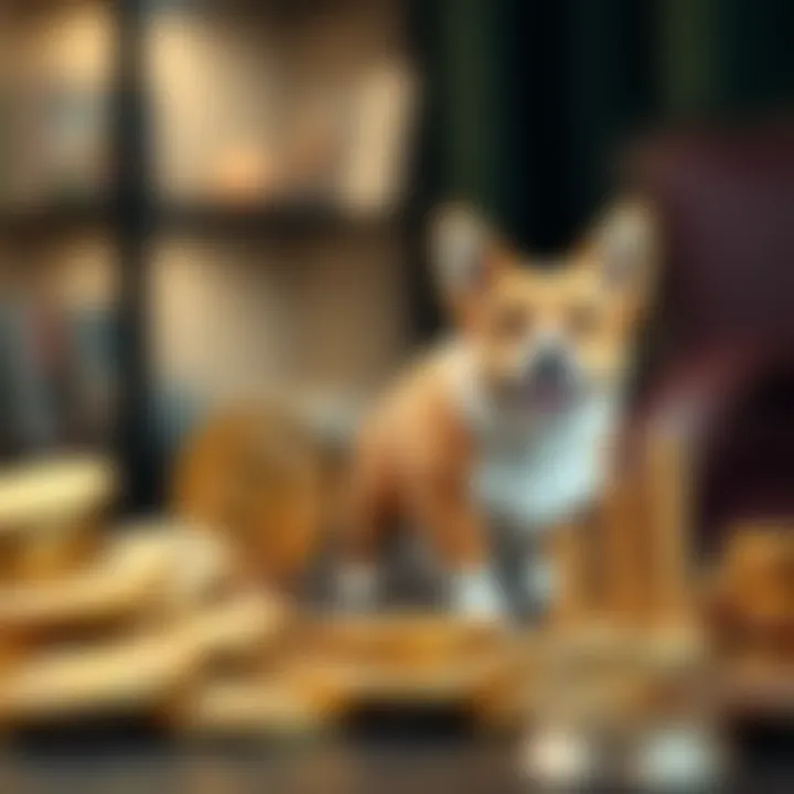 A conceptual image representing various investment strategies for Wales Corgi Coin