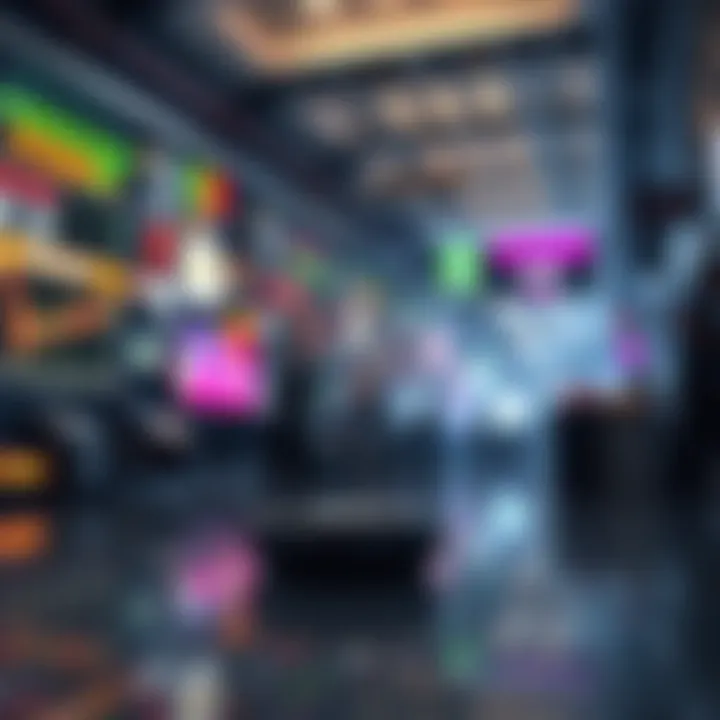 A graphical depiction of cryptocurrency market trends