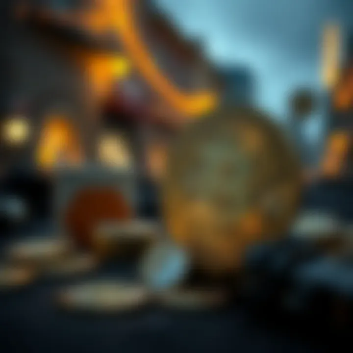 Symbolizing investment strategies in digital currencies